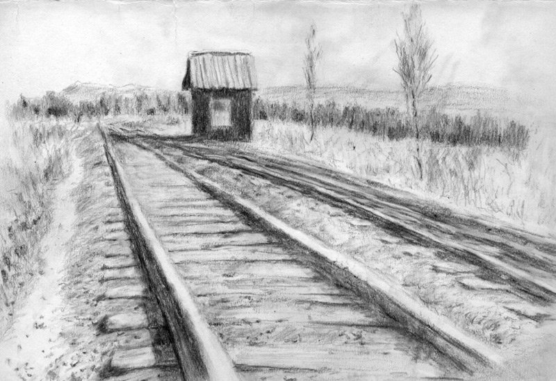 Легкая железная дорога. Железная дорога Некрасов. Железная дорога Некрасов иллюстрации. Линейная перспектива железная дорога шпалы рельсы.