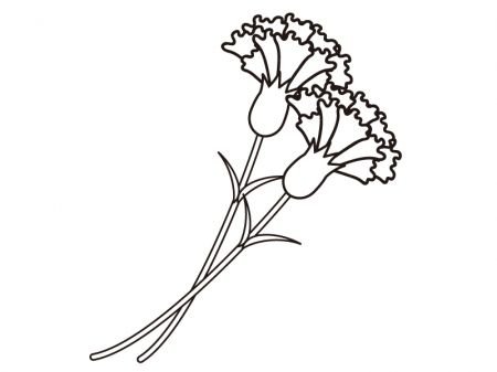 Трафарет гвоздики