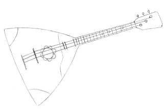 Балалайка рисунок