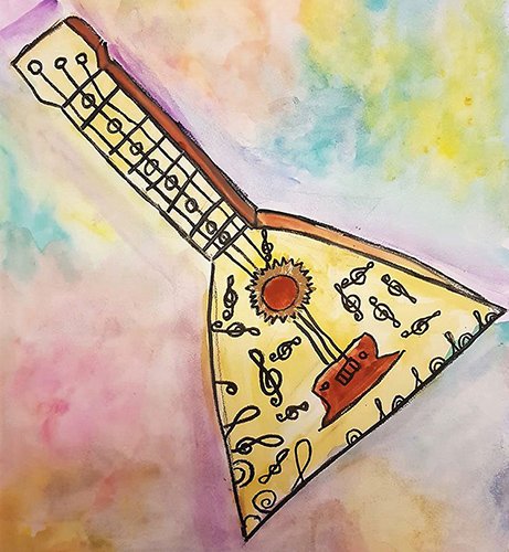 Балалайка карандашом