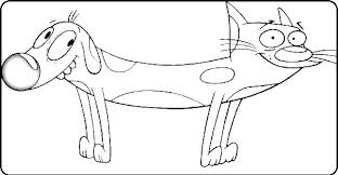 Котопес раскраска