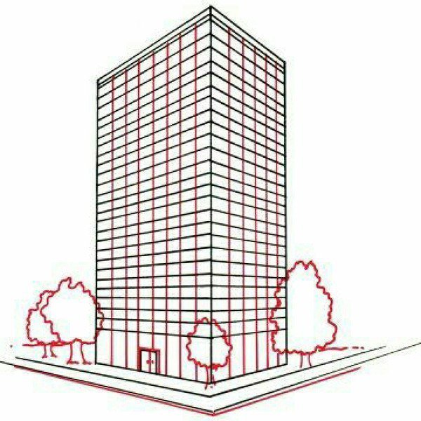 Многоэтажка набросок