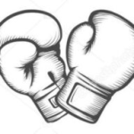 Нарисованные перчатки для бокса