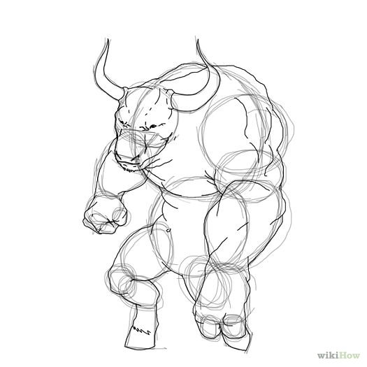 Минотавр тату