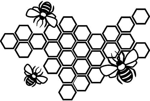 Пчелиные соты черно белые