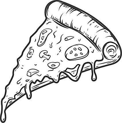 Раскраска пицца