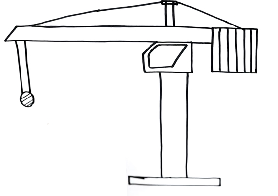 Подъемный кран раскраска