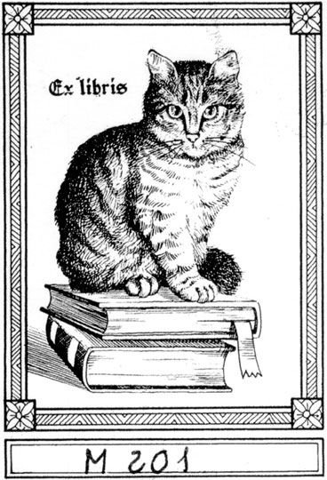 Экслибрис с котиком