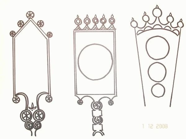 Прялка старинная черно белая