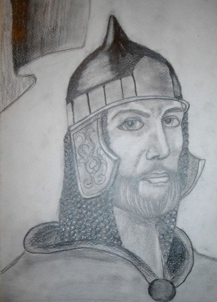 Александр Ярославич Невский рисунок