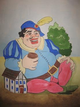 Толстый раскраска