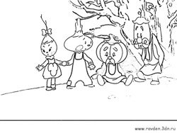 Джанни Родари Чиполлино раскраски