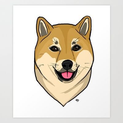 Сиба ину набросок