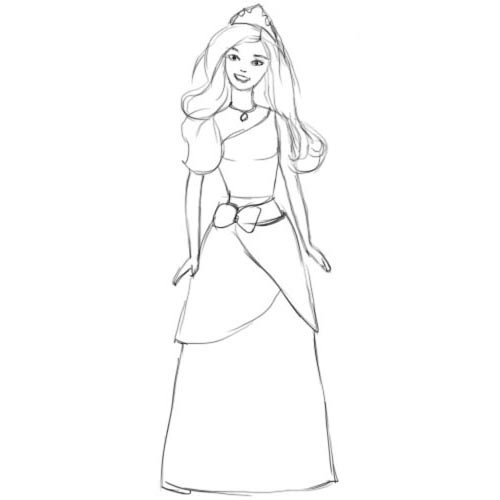 Раскраски для девочек Барби