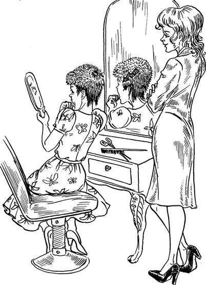 Парикмахер карандашом