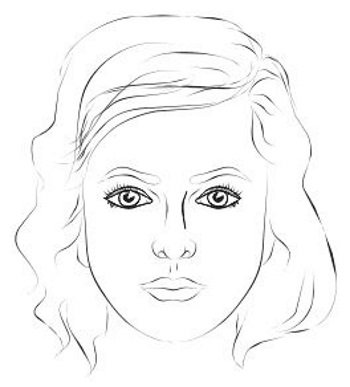 Нарисовать женское лицо
