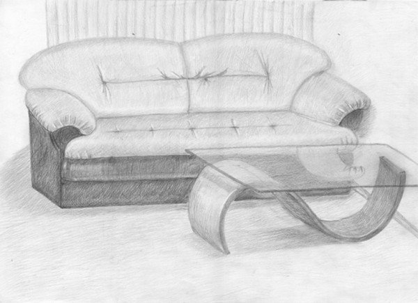 Мебель карандашом