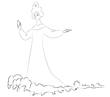 Царевна лебедь раскраска