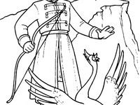 Царевна лебедь шаблон для аппликации