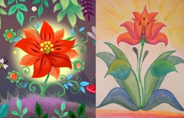 Нарисовать чудовище из Аленького цветочка