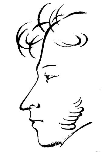 Александр Сергеевич Пушкин профиль