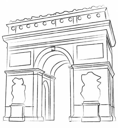 Курская Триумфальная арка раскраска