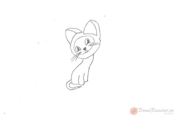 Котенок Гав поэтапное рисование