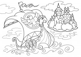 Пушкин раскраска