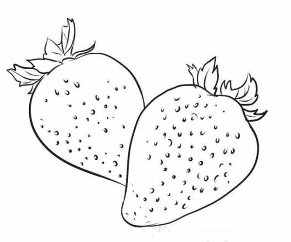 Земляника рисунок для детей карандашом (39 фото)