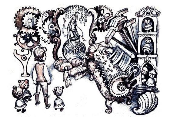 Рисунок к сказке городок в табакерке