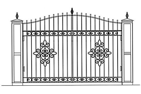 Ворота раскраска