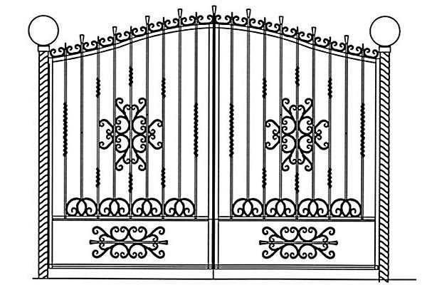 Забор рисунок карандашом