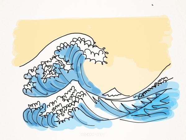 Волна для срисовки