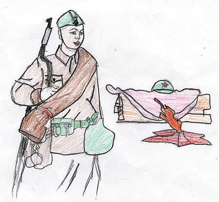 Рисунок послание солдату