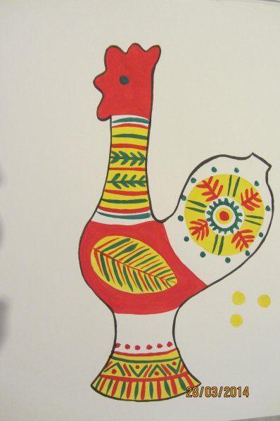 Филимоновский петушок этапы росписи