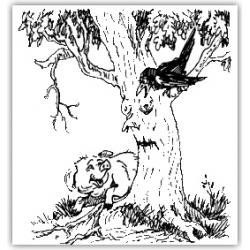 Крылов свинья под дубом басня иллюстрация