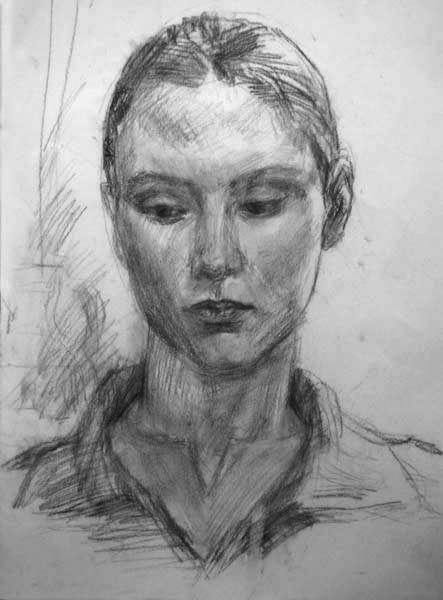 Академический портрет карандашом