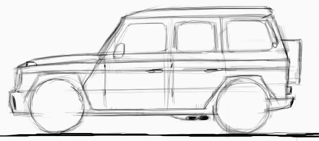 Раскраска Мерседес Гелендваген g63 AMG