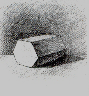 Шестиугольная Призма штриховка