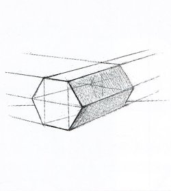 Построение шестиугольника в перспективе