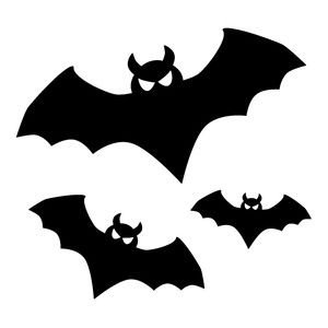 Раскраски на Хэллоуин страшные летучие мыши