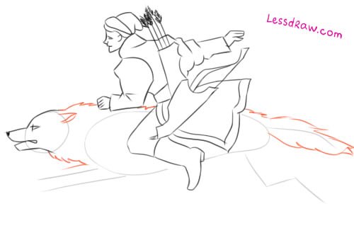 Иван Царевич и серый волк рисунок 3 класс