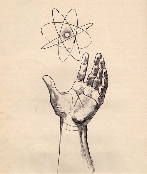 Атом трафарет