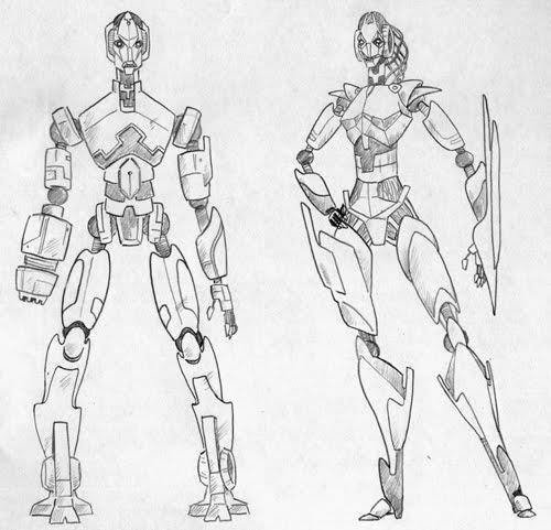 Робот карандашом