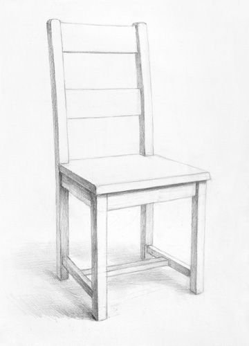 Рисование стол и стул