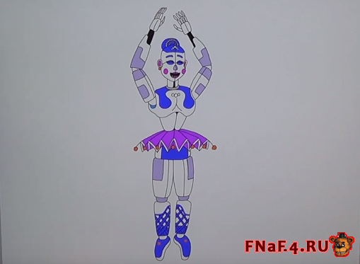 Нарисовать Балору из ФНАФ 5
