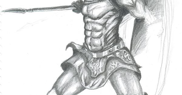 Меч гладиатора рисунок карандашом