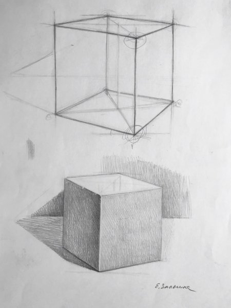 Линейно конструктивное построение Куба