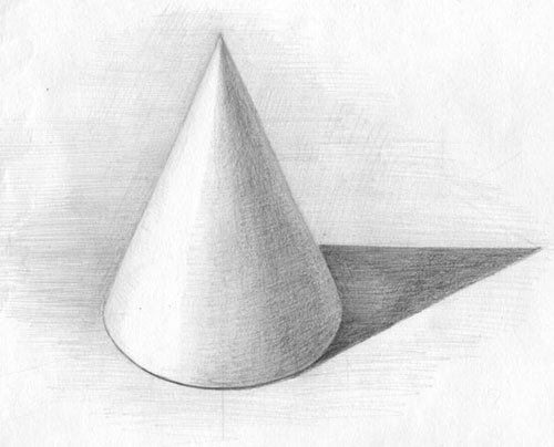Конус карандашом