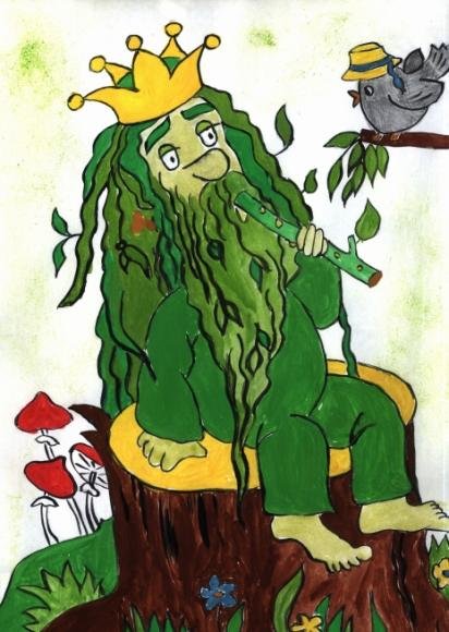 Водяной рисунок карандашом